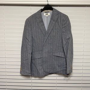 Light blue striped blazer